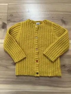 BONTON マスタード カーディガン 4ans