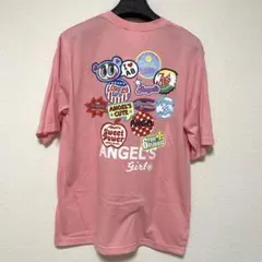 エンジェルブルー　半袖　ピンク Tシャツ　オーバーサイズ　新品未使用　タグ付きのサムネイル
