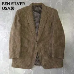 USAvintage BEN SILVER ハリスツイードジャケット 高級ウールのサムネイル