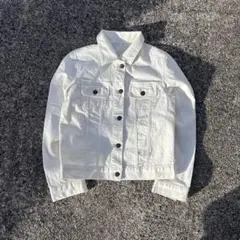 00s White denim jacket swag y2k - メルカリ