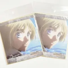 【匿名配送】進撃の巨人 アルミン 色紙 Seria 2点