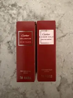 新品未使用 Cartier 香水サンプル 2ml 2点セットのサムネイル