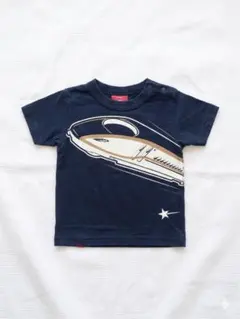 OJICO 新幹線デザイン Tシャツ ネイビー 2A 75〜85cmのサムネイル