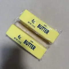 バター スクイーズ リアル 食品サンプル 4oz 14cm2個セット