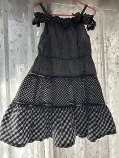 mezzo piano ギンガムチェックワンピース 120