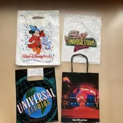 ディズニーワールド・ユニバーサルスタジオ プラネットハリウッドショップ袋セット