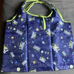 ディズニー TOY STORYエイリアン エコバッグ 大容量 ネイビー ピクサー