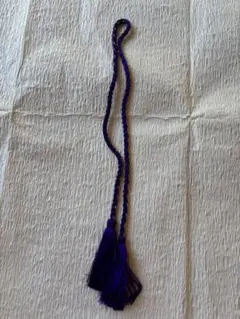 紫色組紐髪飾り