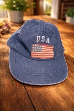 POLO RALPH LAUREN　USAロゴ キャップ ネイビー