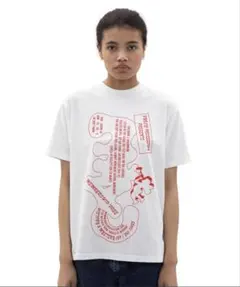 bonjour records 半袖Tシャツ 赤のサムネイル