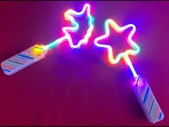 イチ推し！光り物で楽しむ！白い光るネオンサインスティック／4種類より２セット