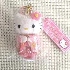 ハローキティ 着物風ストラップ 約8cm