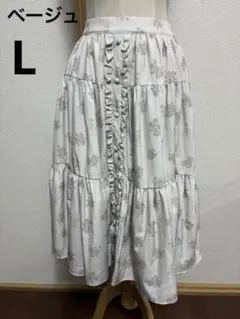 う*ぎ様 【中古】[しまむら] 青木美沙子NINA'S花柄リバーシブルスカート