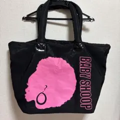 BABY SHOOP トートバッグ 黒 ピンクのサムネイル