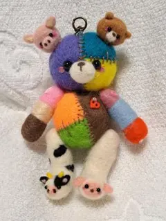 なんだコレ?!＃12 つぎはぎだらけのクマさんキーホルダー　ミニタイプ