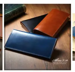 本革 二つ折り財布 ブラウン　ABIES L.P. （アビエス）