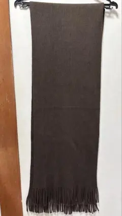 【美品】ブラウン マフラー シンプル 防寒 秋冬アイテム