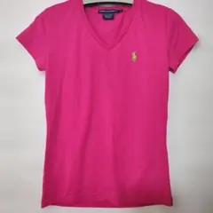 Ralph Lauren Sport ピンク Vネック Tシャツ XSのサムネイル