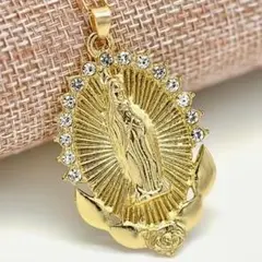 イエローゴールド マリア ネックレス ローズ 薔薇 チェーン アヴァランチ系