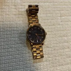 MARC JACOBS ゴールド アナログ時計電池切れ