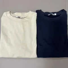 UNIQLO 2枚セット　エアリズムコットンオーバーサイズTシャツ　Lサイズ