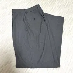 UNIQLO ユニクロ タックワイドパンツ グレー M