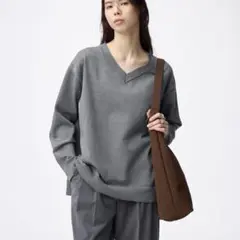 オーバーサイズVネックニットプルオーバーZ GU