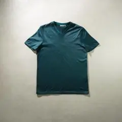 Calvin Klein Vネック光沢半袖カットソー グリーン/PW114のサムネイル