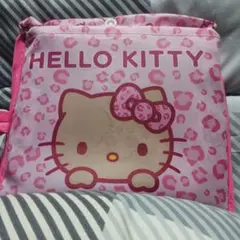 アベイル　サンリオ　日焼けキティ　ヒョウ柄 エコバッグ　しまむら　ピンク