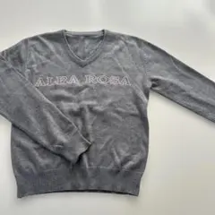 【ALBA ROSA】Vネックニット 長袖 グレー