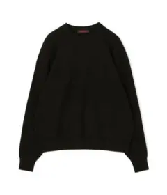 CABaN コットンカシミヤ クルーネックプルオーバー ブラックS