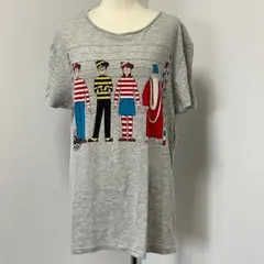 TOPMAN WHERE'S WALLY? Tシャツ グレー S ウォーリーのサムネイル