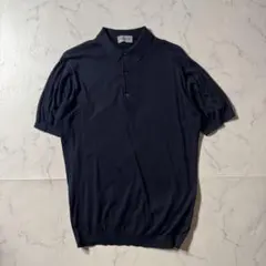極美品】ジョンスメドレー シーアイランドコットン ニットポロシャツ
