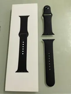 Apple Watch10用 ブラック シリコンバンド　サイズS M