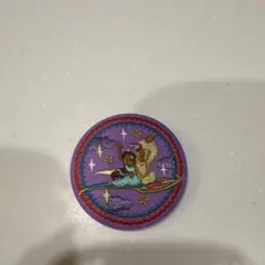 ディズニー アラジン 缶バッジ 刺繍風デザイン