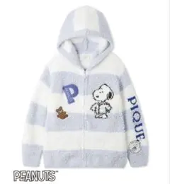ジェラートピケ　【PEANUTS】オリジナルアート ジャガードパーカ