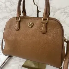 未使用級✨トリーバーチ ティア ミニボストン 3way レザー ブラウン