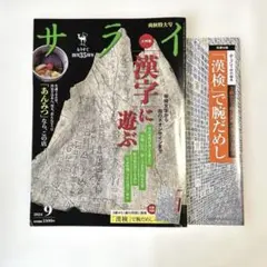サライ 2024年9月号 漢字に遊ぶ 別冊付録付き　中古本
