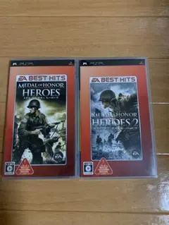 PSP MEDAL OF HONOR HEROES & HEROES 2 セット
