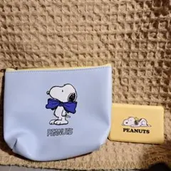 PEANUTS スヌーピー ポーチとミラー 2点セットのサムネイル