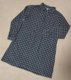 【限定セール】《無印良品》チェック柄ワンピース Ｍサイズ