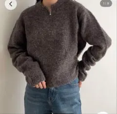 CANALJEAN ハーフジップ ニット