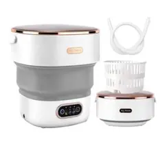 新品　Zynora 折りたたみミニ洗濯機 13L 脱水機能付 静音 グレーのサムネイル