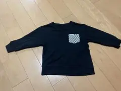 EDWIN チェック柄ポケット トレーナー　100cm