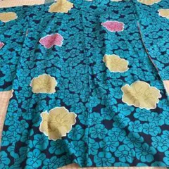 アンティーク長羽織　絞り　椿柄　大正ロマン　値下げ