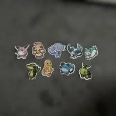 ポケモン ステッカー 9枚セット