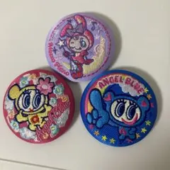 ナルミヤキャラクターズ刺繍缶バッチ　3つセット