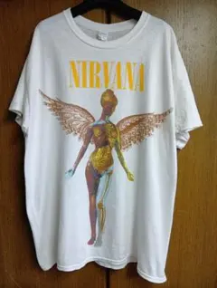 NIRVANA IN UTERO T vintage (anvil 赤2枚タグ) - メルカリ