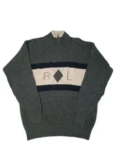 【希少】Chaps Ralph lauren★ニット★ハーフジップ★グレー★L