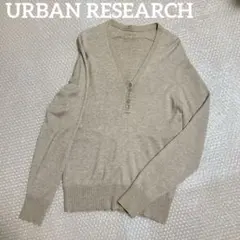 URBAN RESEARCH Vネック ニットセーター 長袖 ボタンダウン？